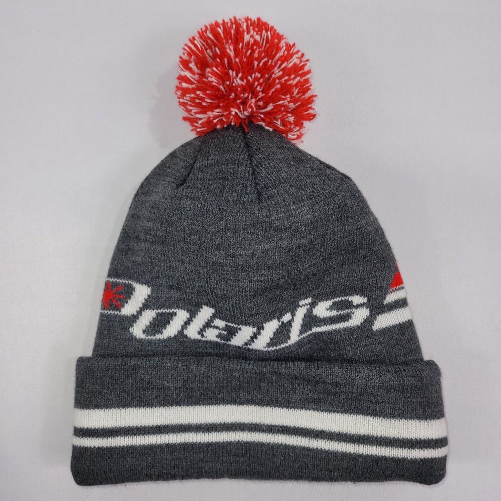 Polaris Snowmobile Toque Winter Knit Hat Pompom